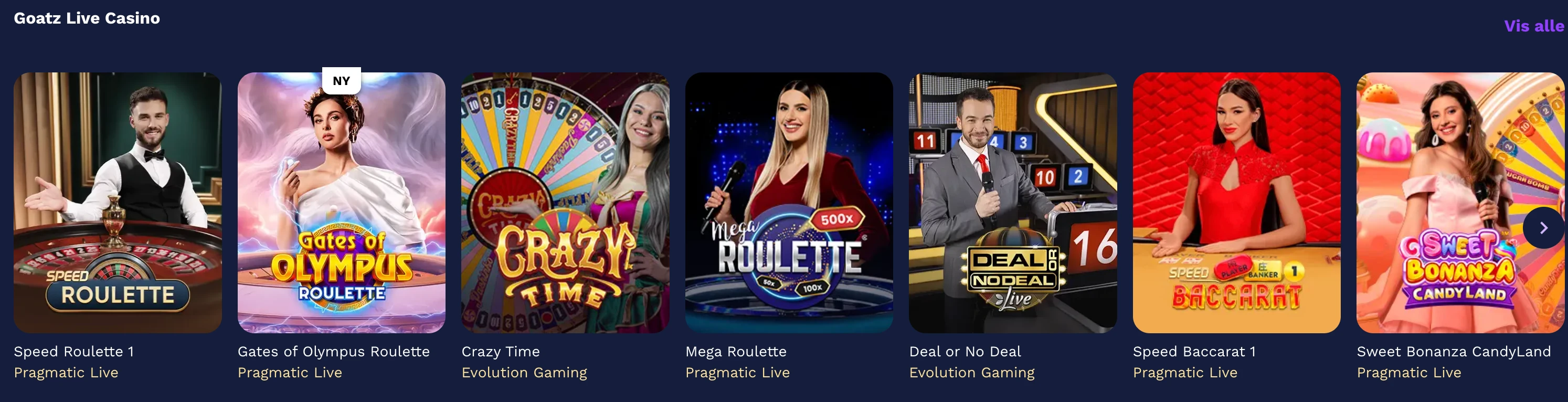 Goatz live casino